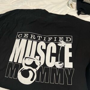 NVGTN Black 'Certified Muscle Mommy' Tee